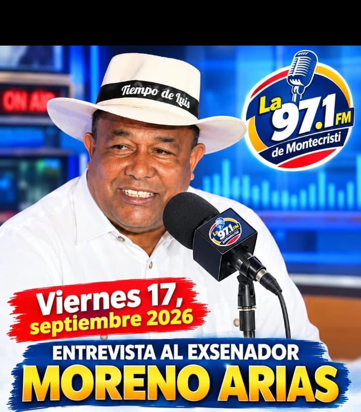 Exsenador Moreno Arias será el invitado central mañana viernes en La Opción Radio TV por La 97.1 FM