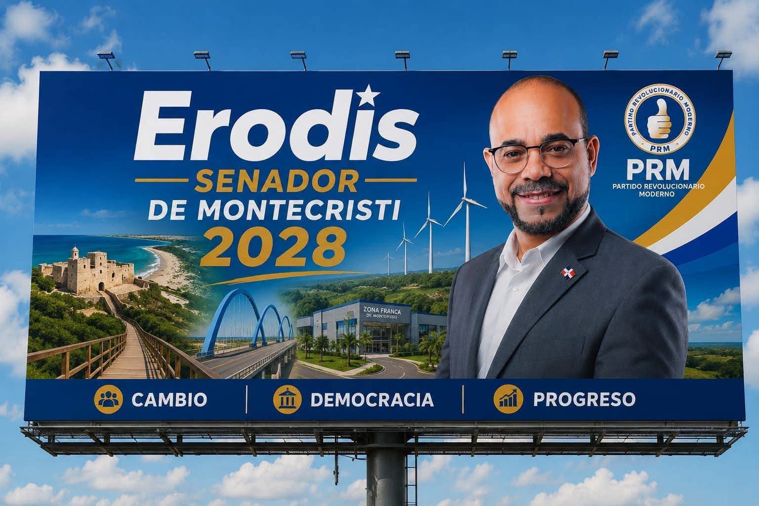 En Montecristi dirigentes del PRM se identifican con proyecto senatorial de Erodis Díaz para el 2028