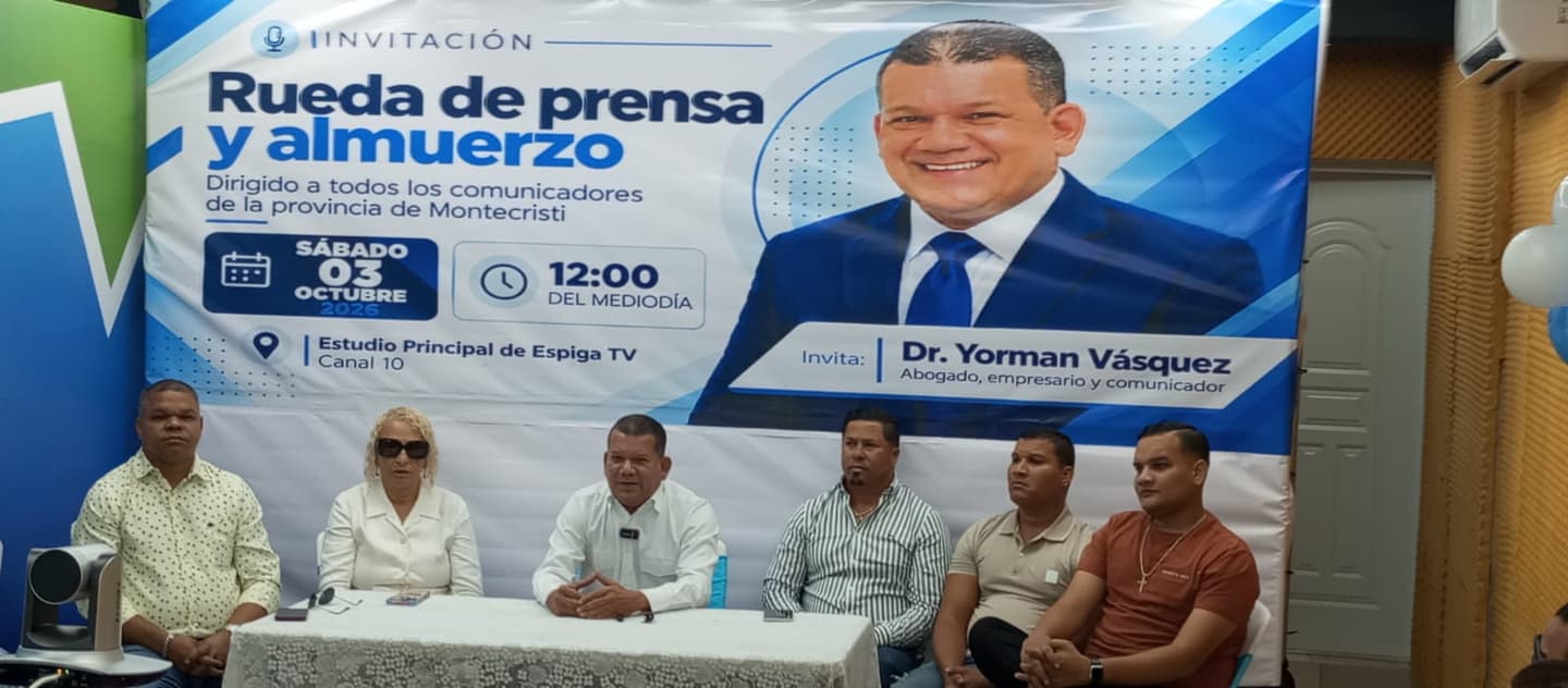 Vea y escuche lo que dijo el doctor Yorman Vásquez en la Rueda de Prensa en la que lanzó su aspiraciones a diputado PRM por Montecristi