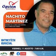 Dirigente asegura Nachito Martínez anunciará en cualquier momento aspiraciones a alcalde por la Fuerza del Pueblo